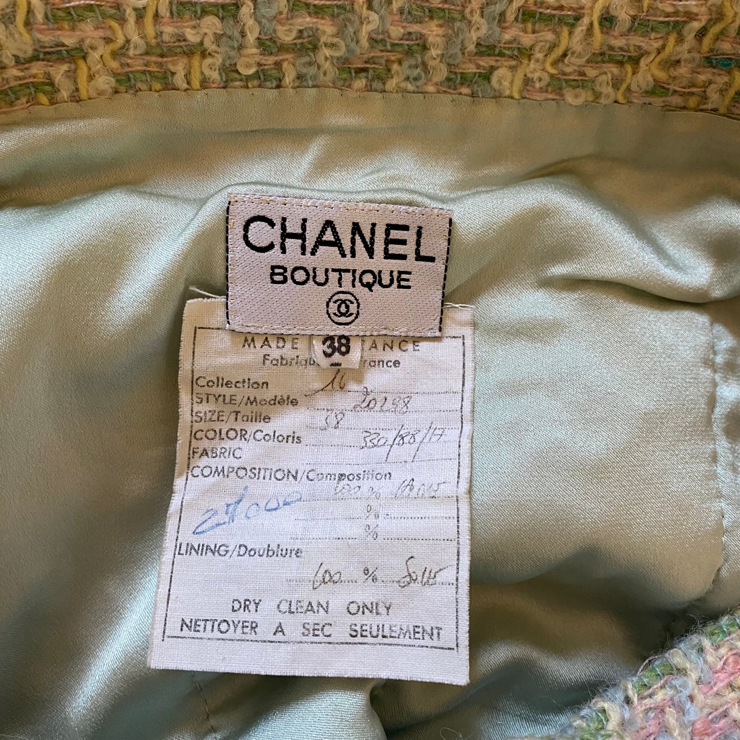 Chanel Boutique tweed skirt - M - 1980s