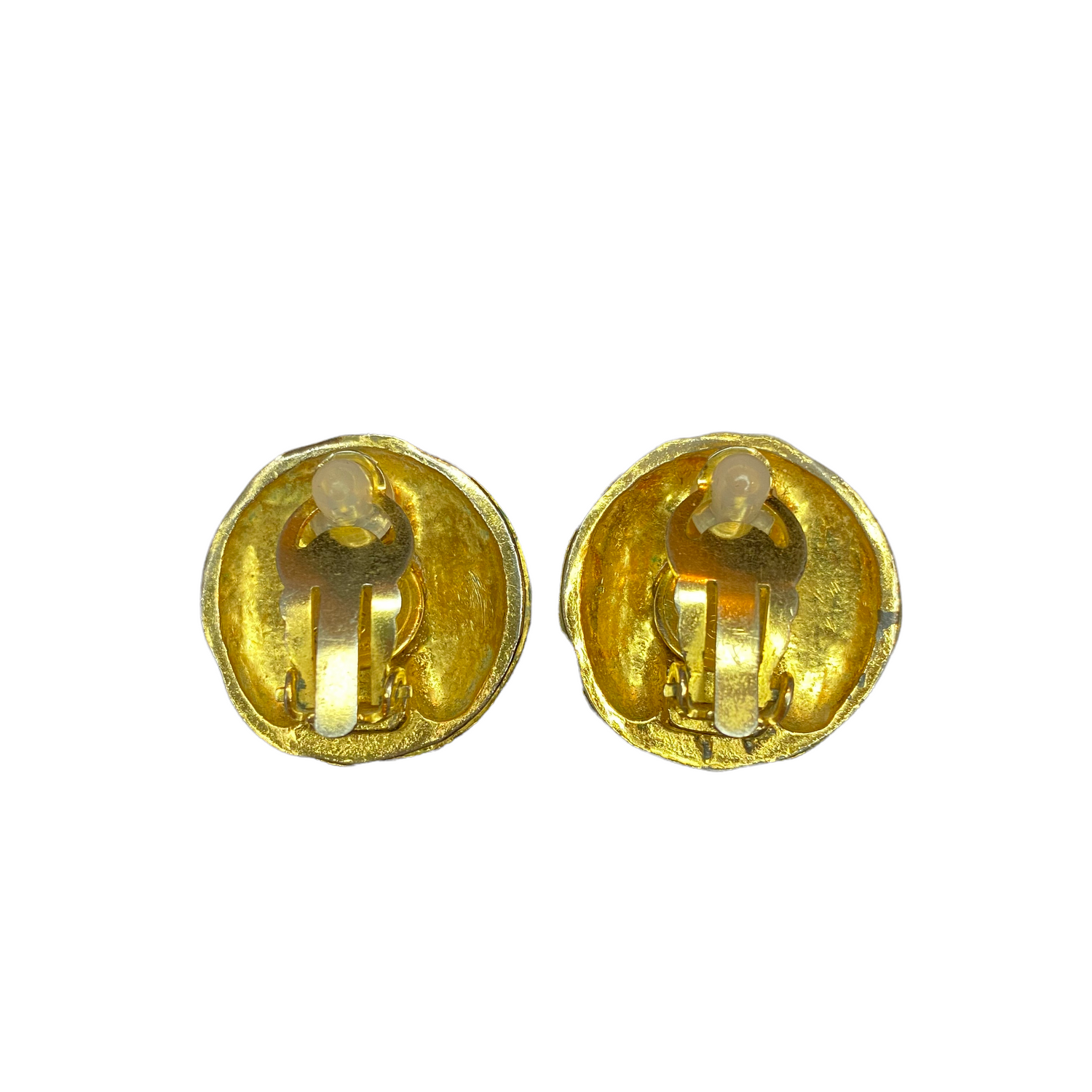 Lysis vintage Chanel vintage clip earrings round   - 1990s